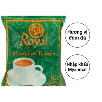 Trà sữa Royal Myanmar 30 gói 600g, trà gừng, trà hoa cúc mật ong
