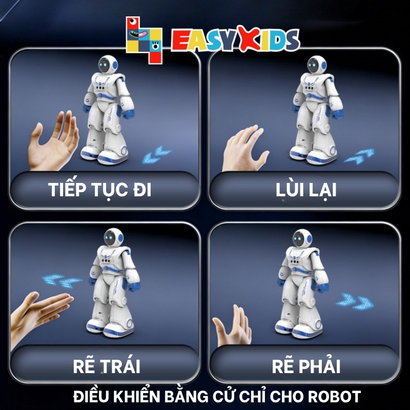 Robot Đồ Chơi Thông Minh Cho Bé Điều Khiển Từ Xa STEAM Đồ Chơi Giáo Dục Cho Bé Cảm Ứng