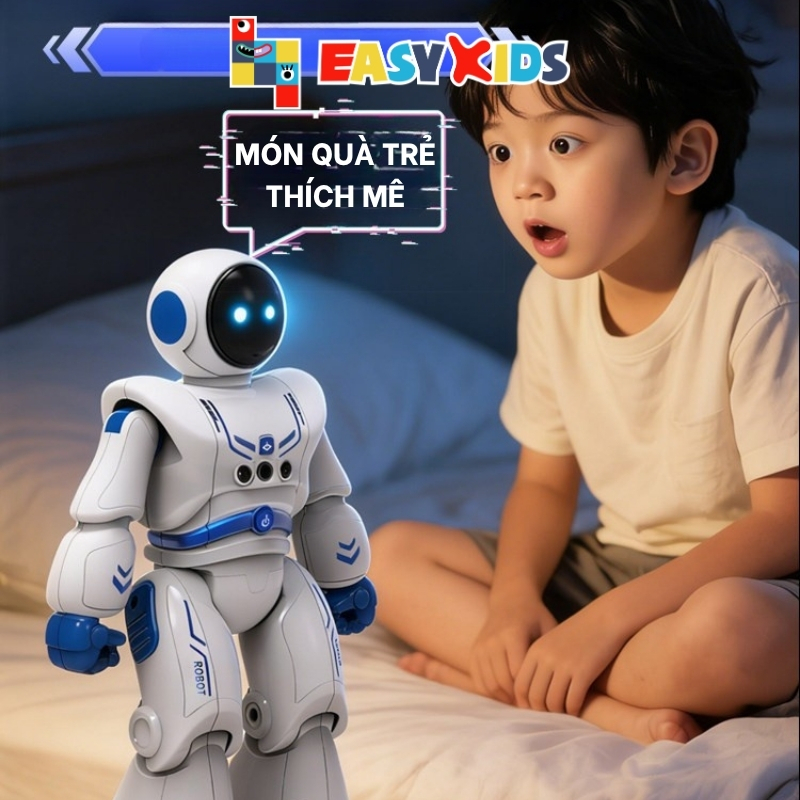 Robot Đồ Chơi Thông Minh Cho Bé Điều Khiển Từ Xa STEAM Đồ Chơi Giáo Dục Cho Bé Cảm Ứng