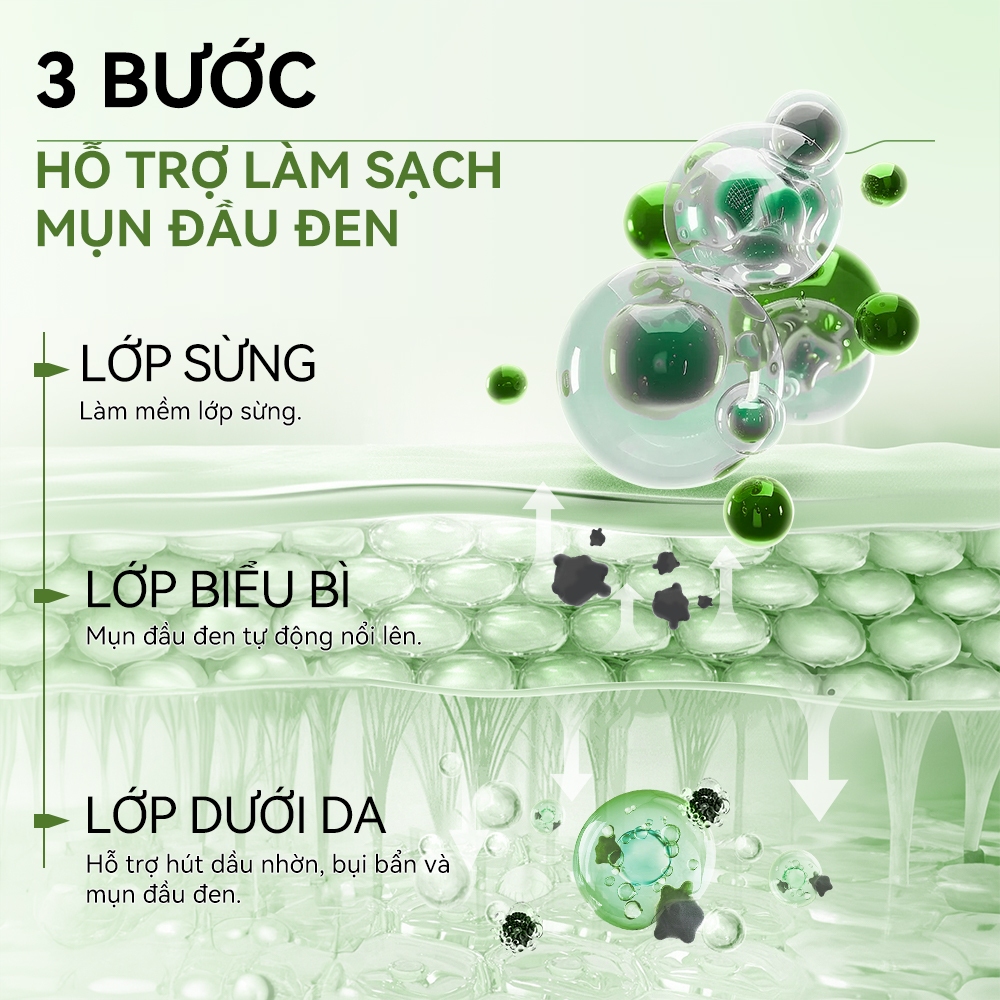 LANBENA Bamboo Mặt nạ lột mụn mũi (30g)- làm sạch sâu than hoạt tính dưỡng ẩm chăm sóc làn da  Skincare