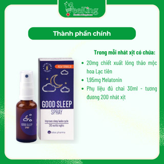 Chai xịt GOODSLEEP SPRAY giúp ngủ ngon, ngủ sâu giấc - Lọ 30ml