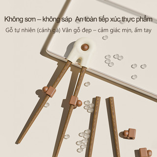 Youkebei Đũa Tập Ăn Gỗ Cho Bé Trên 12 Tháng – Đũa Tập Ăn Cơm, Có Thể Điều Chỉnh, An Toàn Và Tiện Lợi