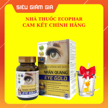 Viên Uống Bổ Mắt EYE GOLD Tăng Cường Thị Lực Mắt Chống Mỏi Mắt Chảy Nước Mắt, Cườm Khô, Nhìn Mờ Nhòe Hộp 30 viên