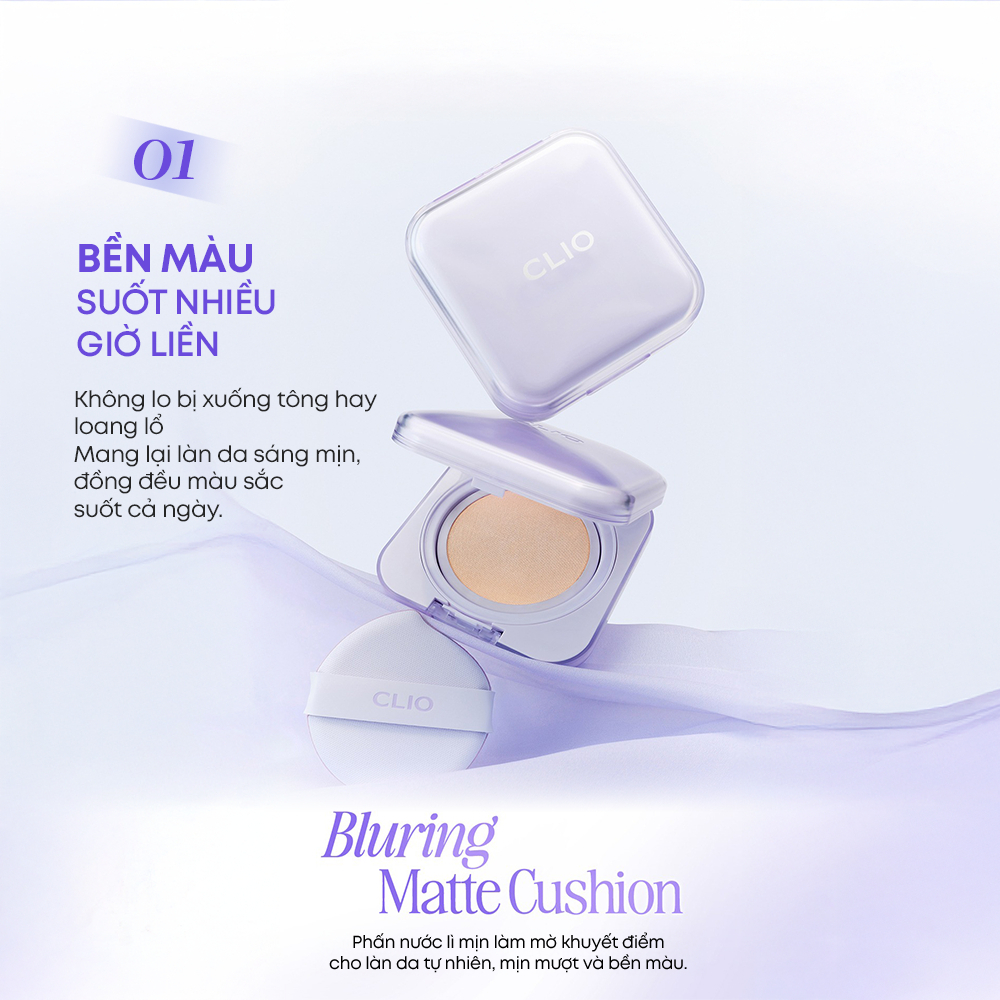 [Săn Sale] Phấn Nước Mịn Lì, Che Phủ Lỗ Chân Lông Clio Kill Cover Mesh Blur Cushion (15gx2)