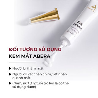 Kem Mắt ABERA 15ml-Giảm nhăn giảm thâm Giải Pháp Cho Đôi Mắt Tươi Trẻ