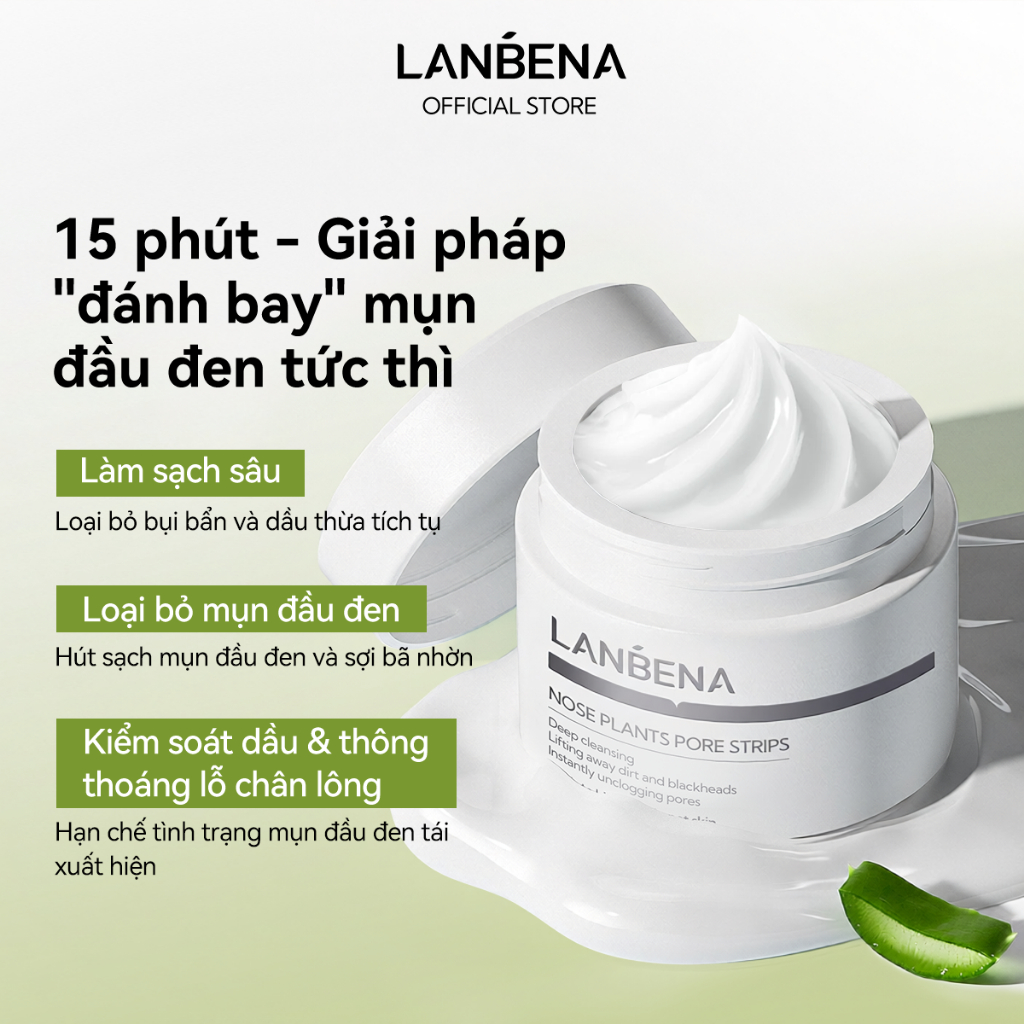 LANBENA GEL LỆT MỤN ĐẦU ĐEN (30G) -MIẾNG DÁN CHĂM SÓC DA Mụn Dễ Dùng,Nhanh Chóng Thông Sạch Lỗ Chân Lông Skincare