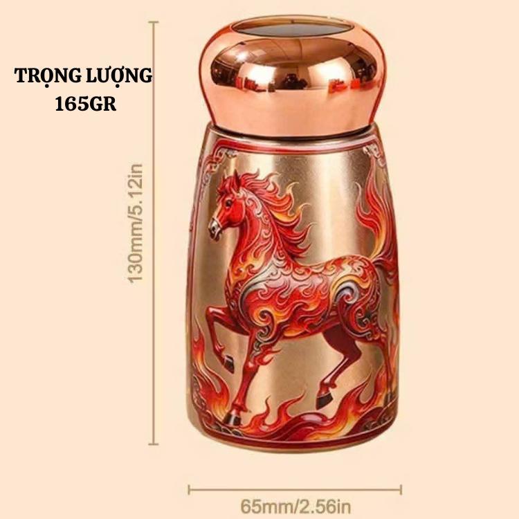 Bình siêu giũ nhiệt phong cách TRUNG HOA cảm biến nhiệt độ thông minh inox 316 dung tích 230ml