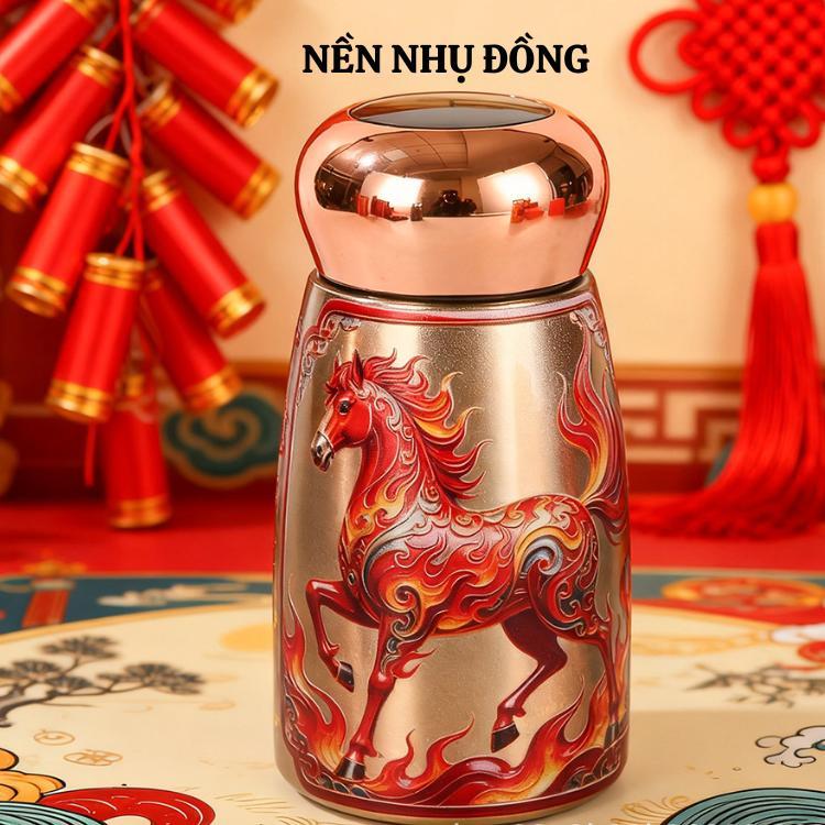 Bình siêu giũ nhiệt phong cách TRUNG HOA cảm biến nhiệt độ thông minh inox 316 dung tích 230ml