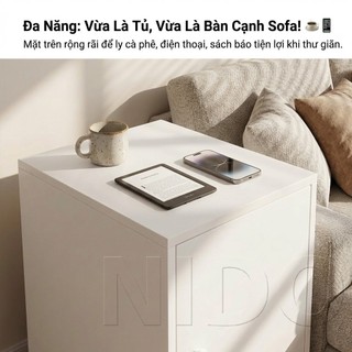 Nido Tủ Đựng Đồ Tủ Cạnh Sofa 40x24x128cm Đa Năng Đựng Snack Đồ Uống Cho Góc Chill