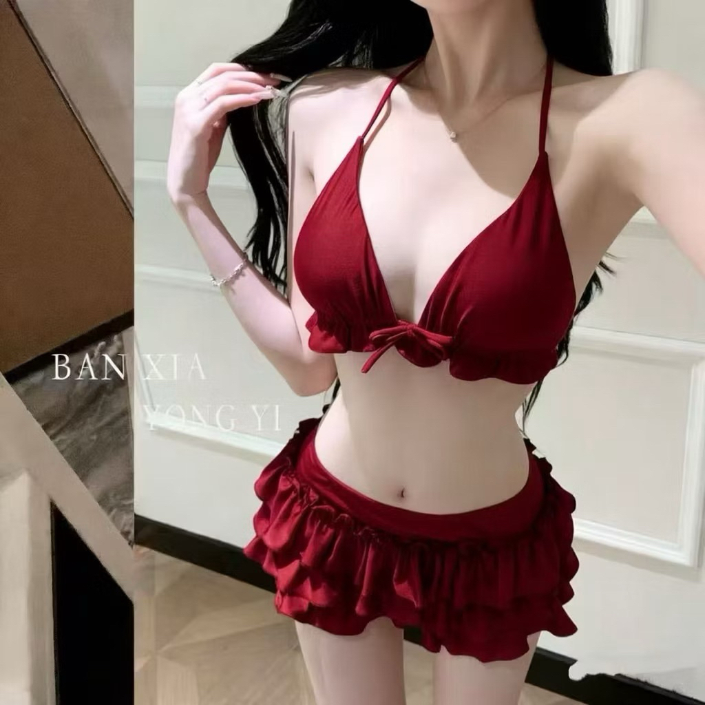Set Áo 2 Mảnh 3 Chi Tiết  Kiểu Chân Váy Bèo 2 Tầng  Cá Tính❤️(hàng order 7-10n)