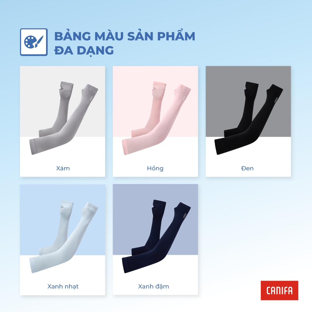 Găng tay chống nắng unisex người lớn CANIFA chất liệu co giãn ôm tay chống tia UV PS26 5AV26S001