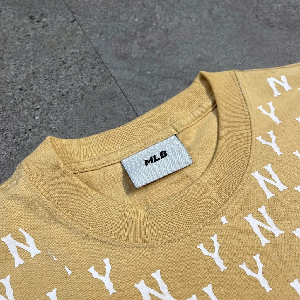 Áo Thun MLB All Over Collar Monogram New York Yankees - 3ATSM1023-50BGD