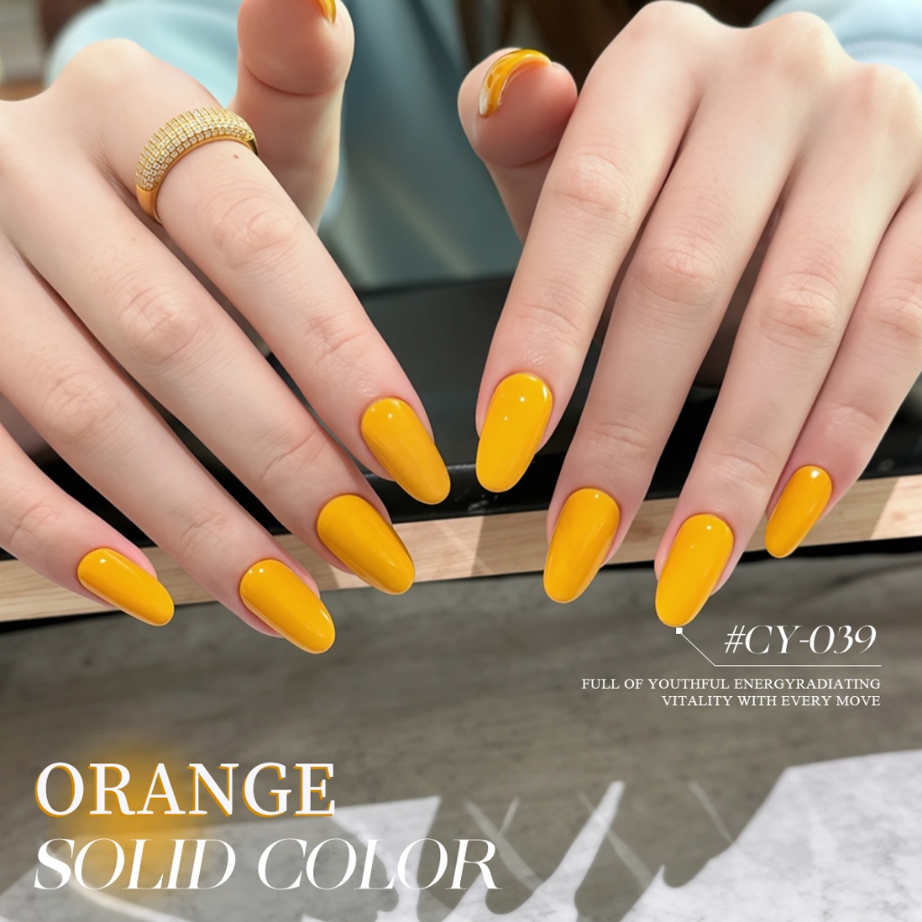 XEIJAYI 40ml - Sơn móng tay Vitality Orange Gel, dung tích lớn và bền màu, phù hợp cho tiệm nail và sử dụng tại nhà.