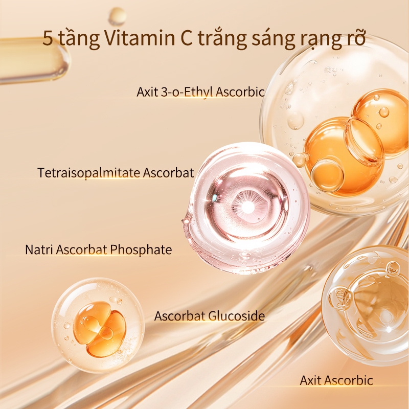 Serum dưỡng trắng 30ml VitaminC kiềm dầu thu nhỏ lcl giảm thâm nám dưỡng sáng chống lão hóa dưỡng ẩm chuyên sâu