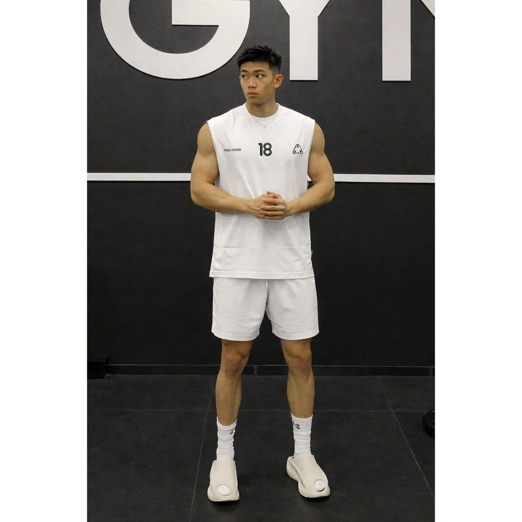 Áo thun Tanktop Cổ tròn 18 Localbrand ICVCVNI Unisex Cotton