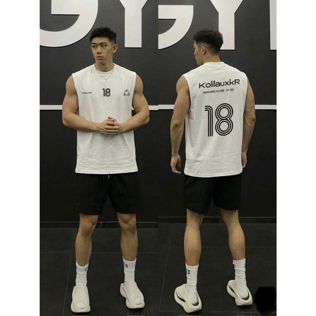 Áo thun Tanktop Cổ tròn 18 Localbrand ICVCVNI Unisex Cotton