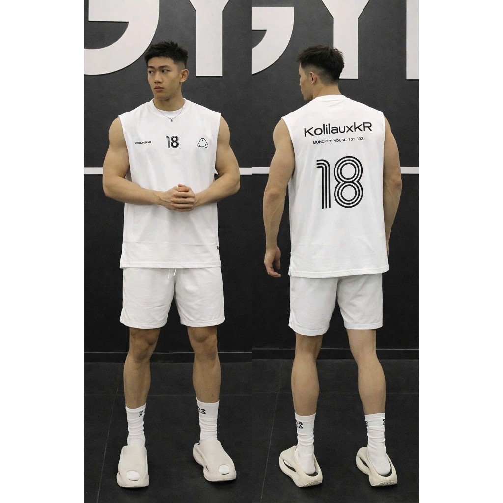Áo thun Tanktop Cổ tròn 18 Localbrand ICVCVNI Unisex Cotton