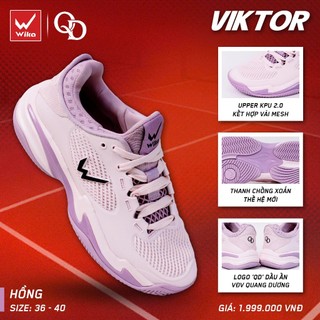 Giày Wika Viktor - Lưỡi Gà Liền Ôm Chân, Bộ Đế Chống Xoắn Giày Pickleball