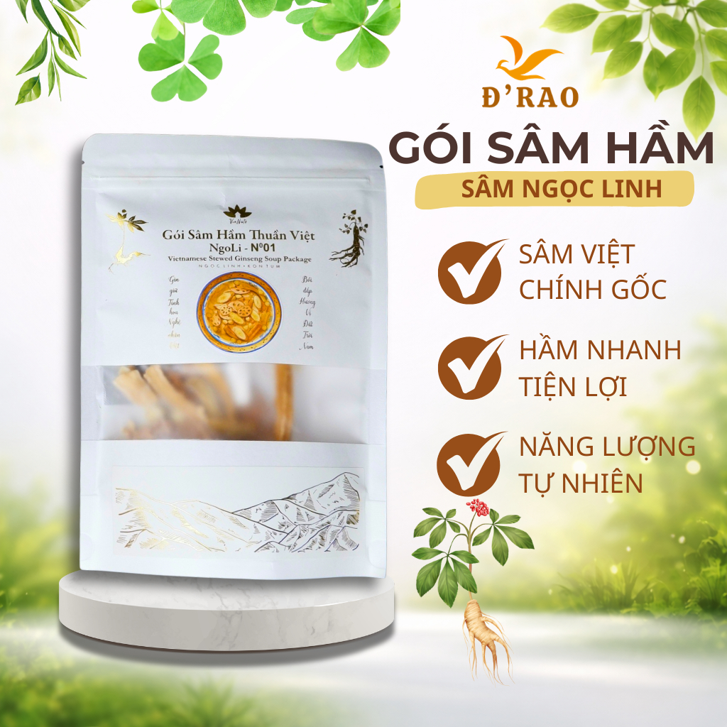 Sâm Hầm Dinh Dưỡng NGOLI Thuần Việt Tiện Lợi Nấu Lẩu Chay, Canh Súp Hầm ...