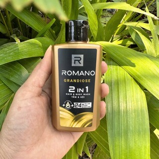 Combo 3 món Romano du lịch cho nam : 1 Dầu tắm gội 60g vàng + 1 Lăn khử mùi 12ml +1 Sữa rửa mặt 25g (ngẫu nhiên)