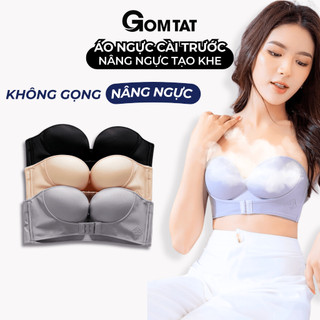 Áo ngực không dây GOMTAT cài trước không gọng nâng ngực tạo khe tự nhiên, quyến rũ chống tuột - SA-336