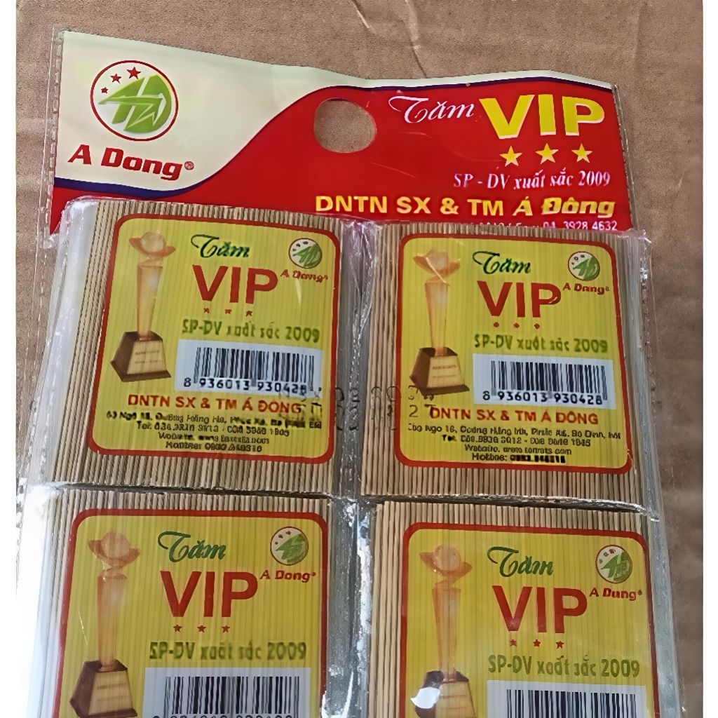 1 vỉ*40 gói tăm VIP Á Đông
