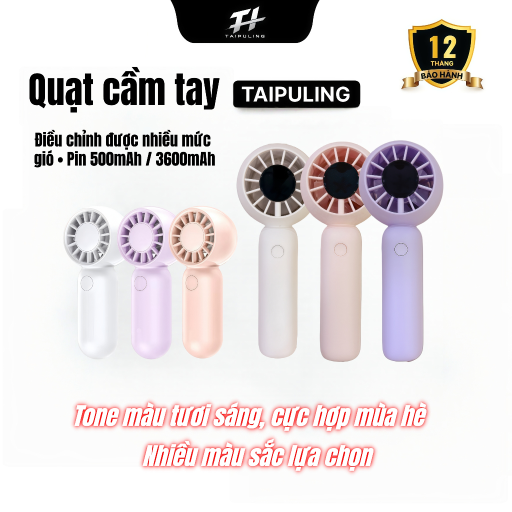Quạt mini cầm tay siêu nhỏ, quạt nhỏ gọn cho dân văn phòng, sạc điện, có thể đeo treo tiện lợi.