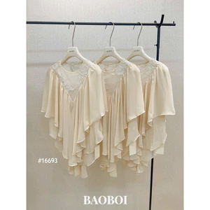 Áo voan blouse vintage lên dáng mix match siuu thơ hot hit