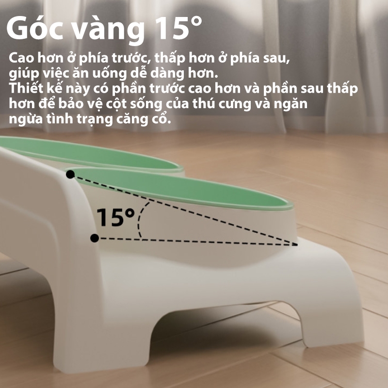 Bát đựng thức ăn cho thú cưng, bát nhựa, dễ vệ sinh, thích hợp cho việc cho mèo và chó ăn.
