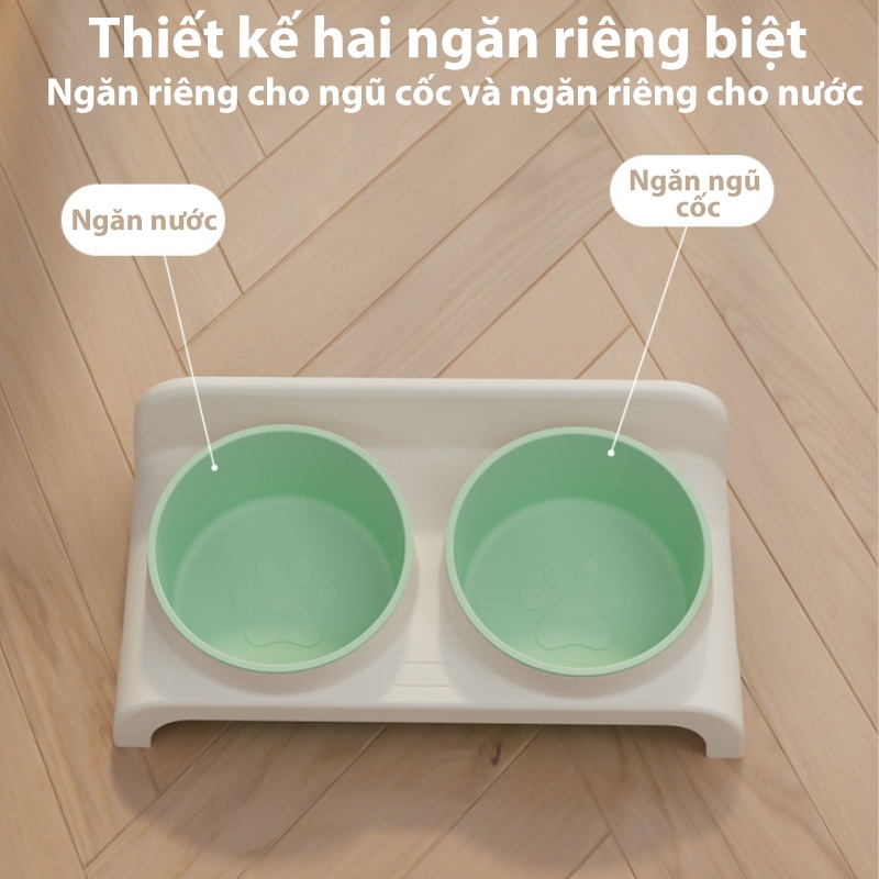 Bát đựng thức ăn cho thú cưng, bát nhựa, dễ vệ sinh, thích hợp cho việc cho mèo và chó ăn.