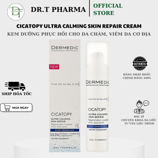 [HÀNG CÔNG TY] Kem dưỡng giảm ngứa da khô, chàm Dermedic Cicatopy Ultra Calming Skin Repair Cream