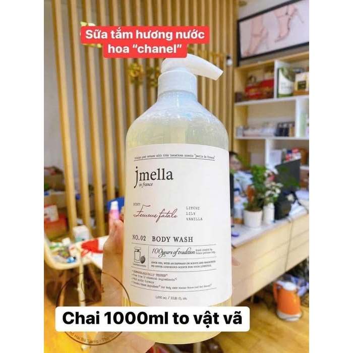 Sữa Tắm Dưỡng Ẩm Hương Nước Hoa Jmella In France Body Wash (500ml-1000ml)-ThyLee