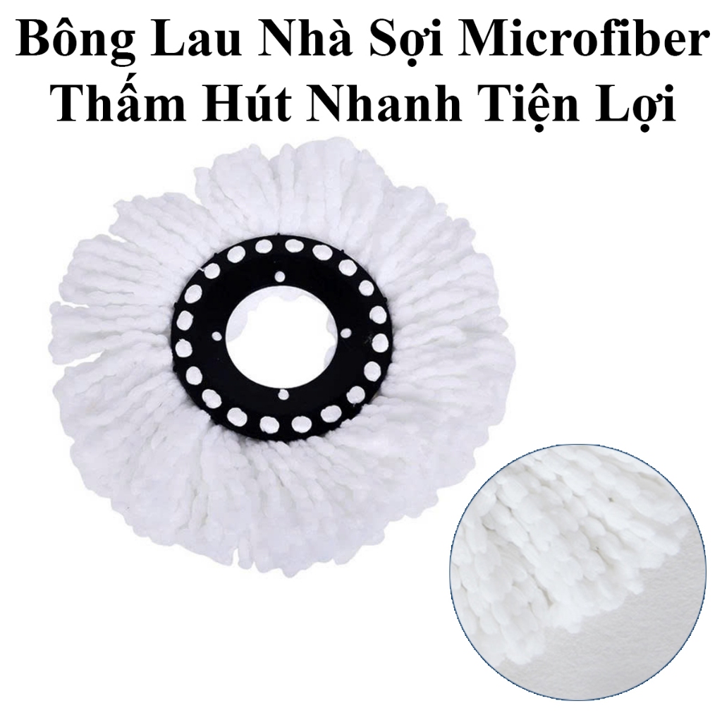 Bông Lau Nhà Sợi Microfiber Thấm Hút Nhanh Tiện Dụng