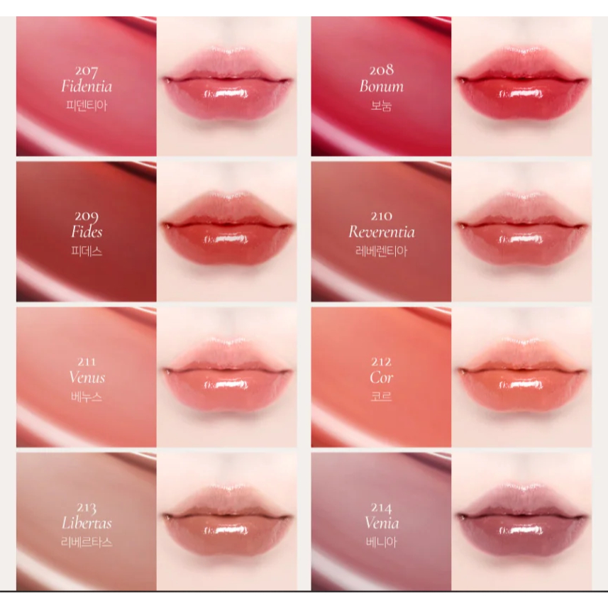 Son Tint Bóng Lì Thuần Chay Lâu Trôi DINTO Blur Glowy Lip Tint 25 màu 3.5g