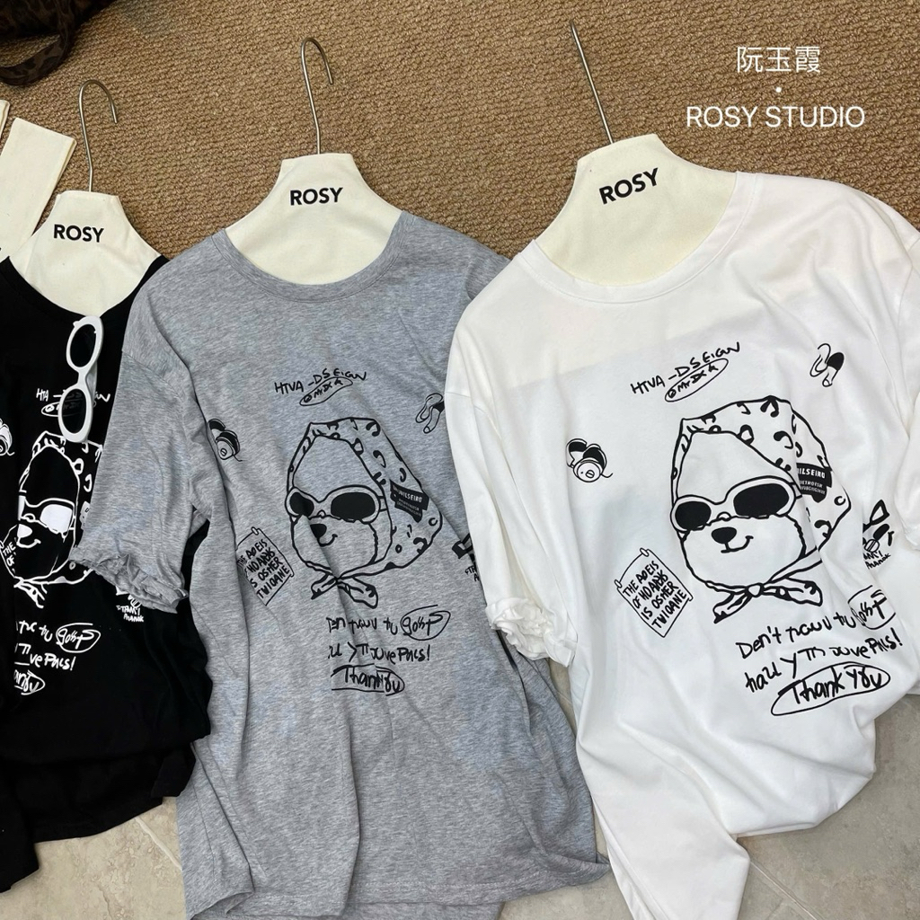 Áo phông cún đeo kính form xinh hot hit