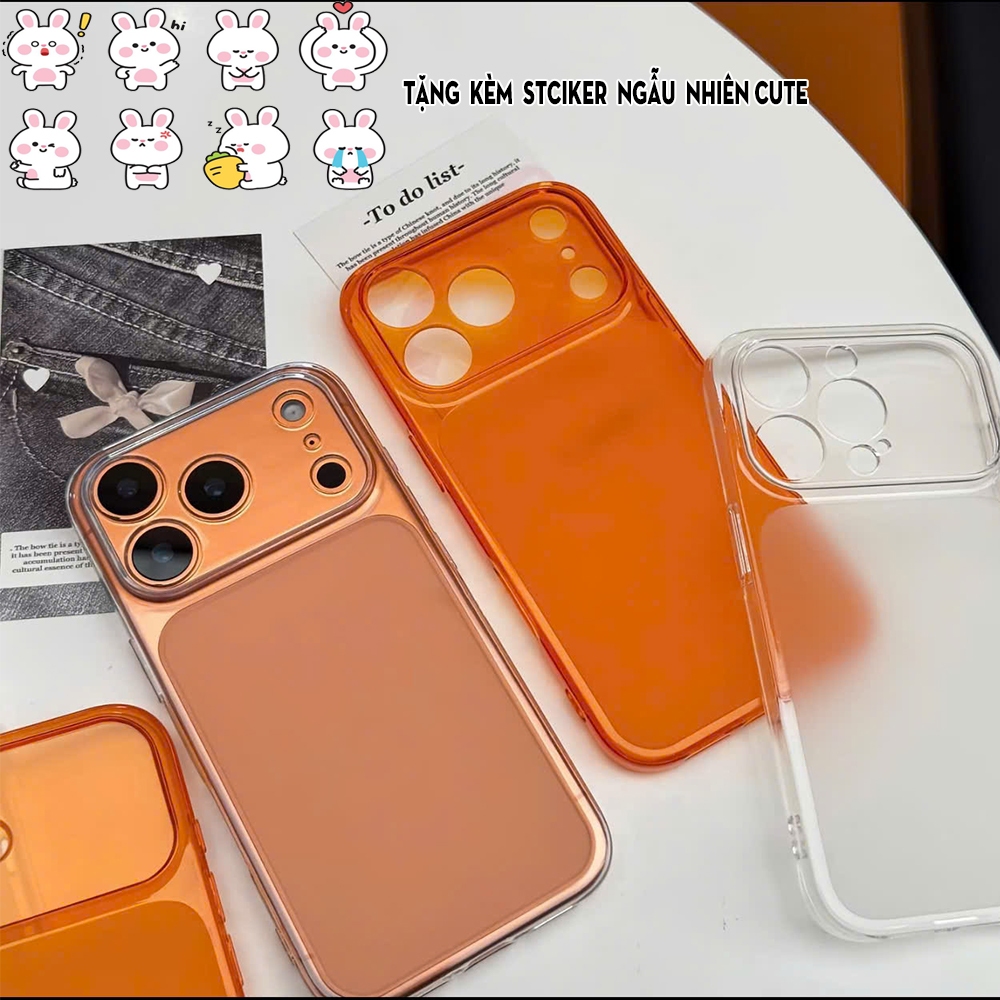 Ốp lưng iPhone silicon nhám mờ THIẾT KẾ THỜI THƯỢNG GIỐNG 17 PRO MAX: không bám bẩn, chống sốc