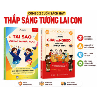 Sách - Combo 2 cuốn: Tại sao con phải hỏi + Con ơi giàu hay nghèo không bằng có học thức