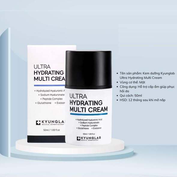 Kem dưỡng ẩm, cấp ẩm da, kem khóa ẩm, dưỡng da, phục hồi KyungLab Ultra Hydrating Multi Cream 50ml-Thylee