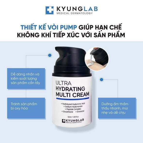 Kem dưỡng ẩm, cấp ẩm da, kem khóa ẩm, dưỡng da, phục hồi KyungLab Ultra Hydrating Multi Cream 50ml-Thylee