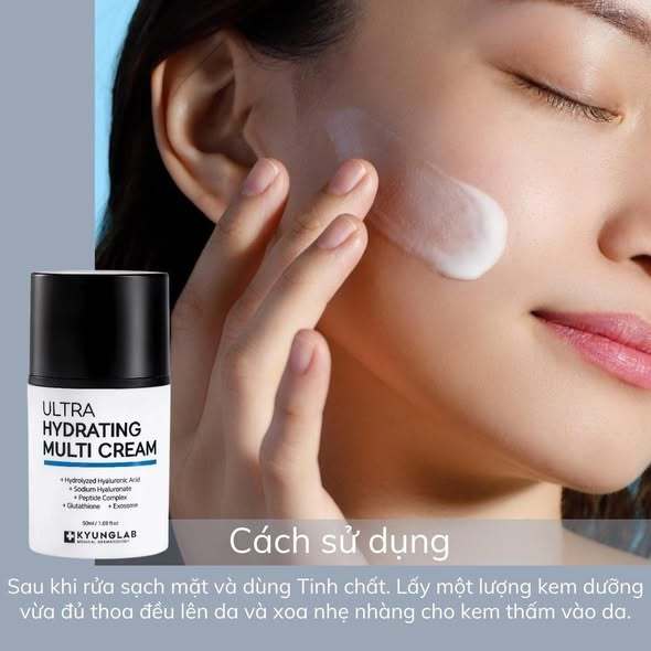 Kem dưỡng ẩm, cấp ẩm da, kem khóa ẩm, dưỡng da, phục hồi KyungLab Ultra Hydrating Multi Cream 50ml-Thylee