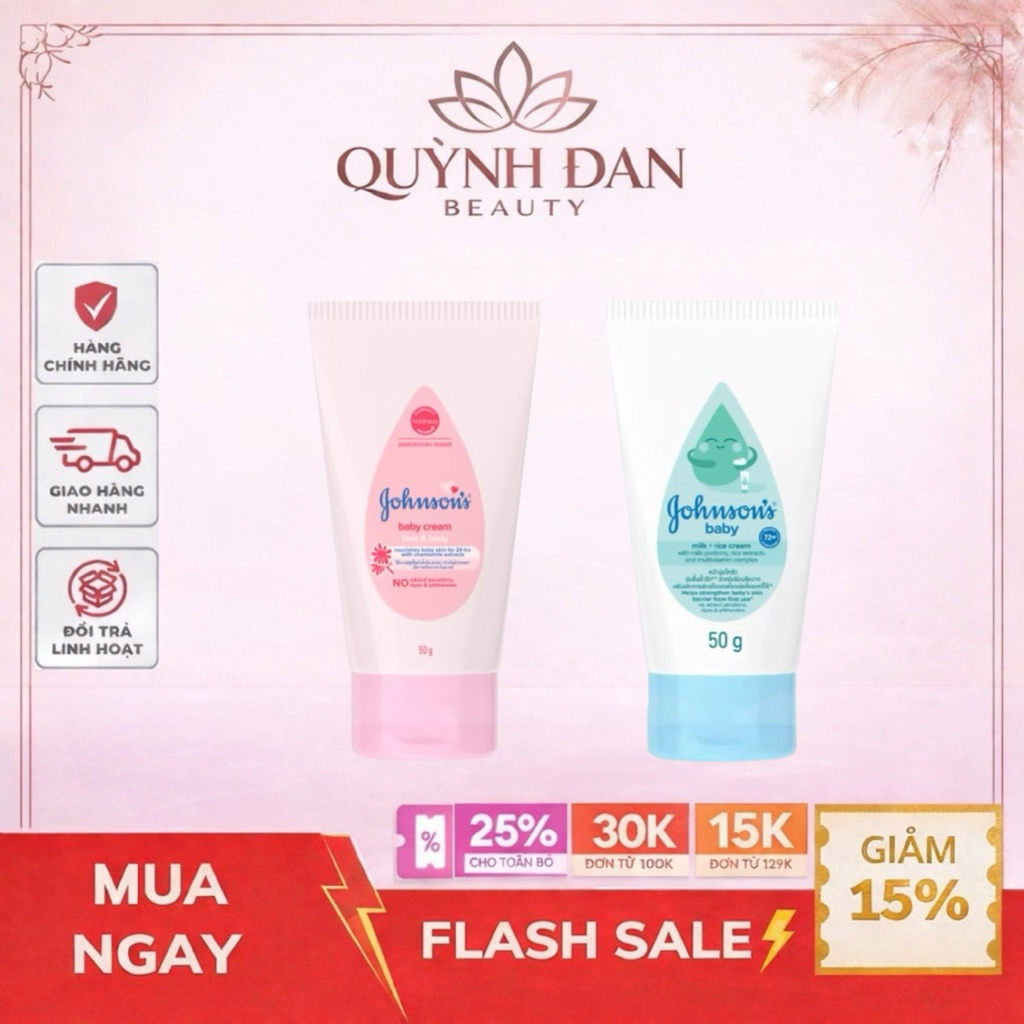 Kem Dưỡng Da Johnson’s Baby 50G
