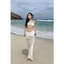 Bikini đi biển áo quây Kèm SAO BIỂN + VÁY NHÚN ren đuôi cá sang chanh chảnh HAN.T SHOP [T02]