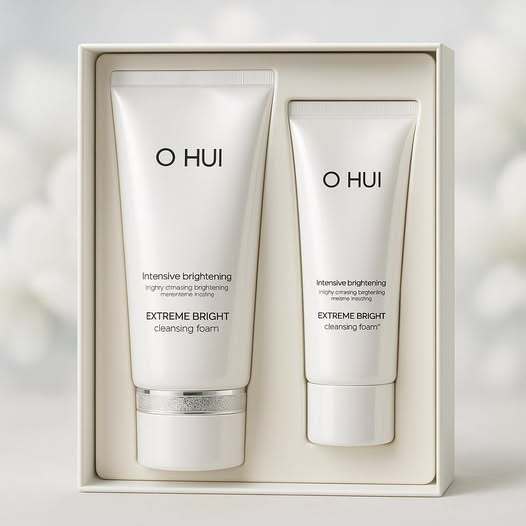 Set Sữa Rửa Mặt O.HUI Extreme Bright Cleansing Foam – Làm Sạch Sâu, Hỗ Trợ Dưỡng Sáng Da
