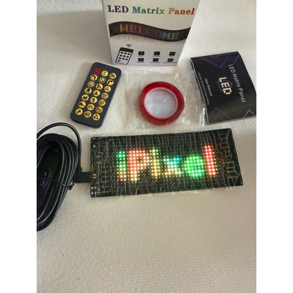 Bảng led matrix -full hiệu ứng icon.Bảng led dẻo chống 💦