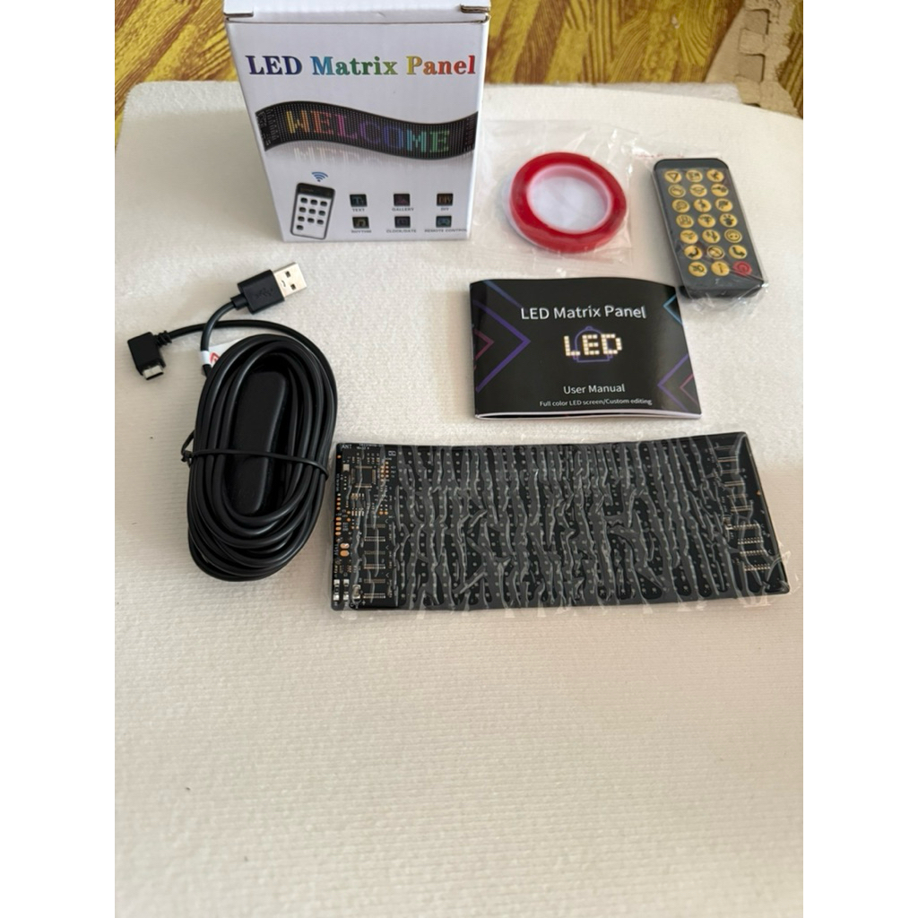 Bảng led matrix -full hiệu ứng icon.Bảng led dẻo chống 💦