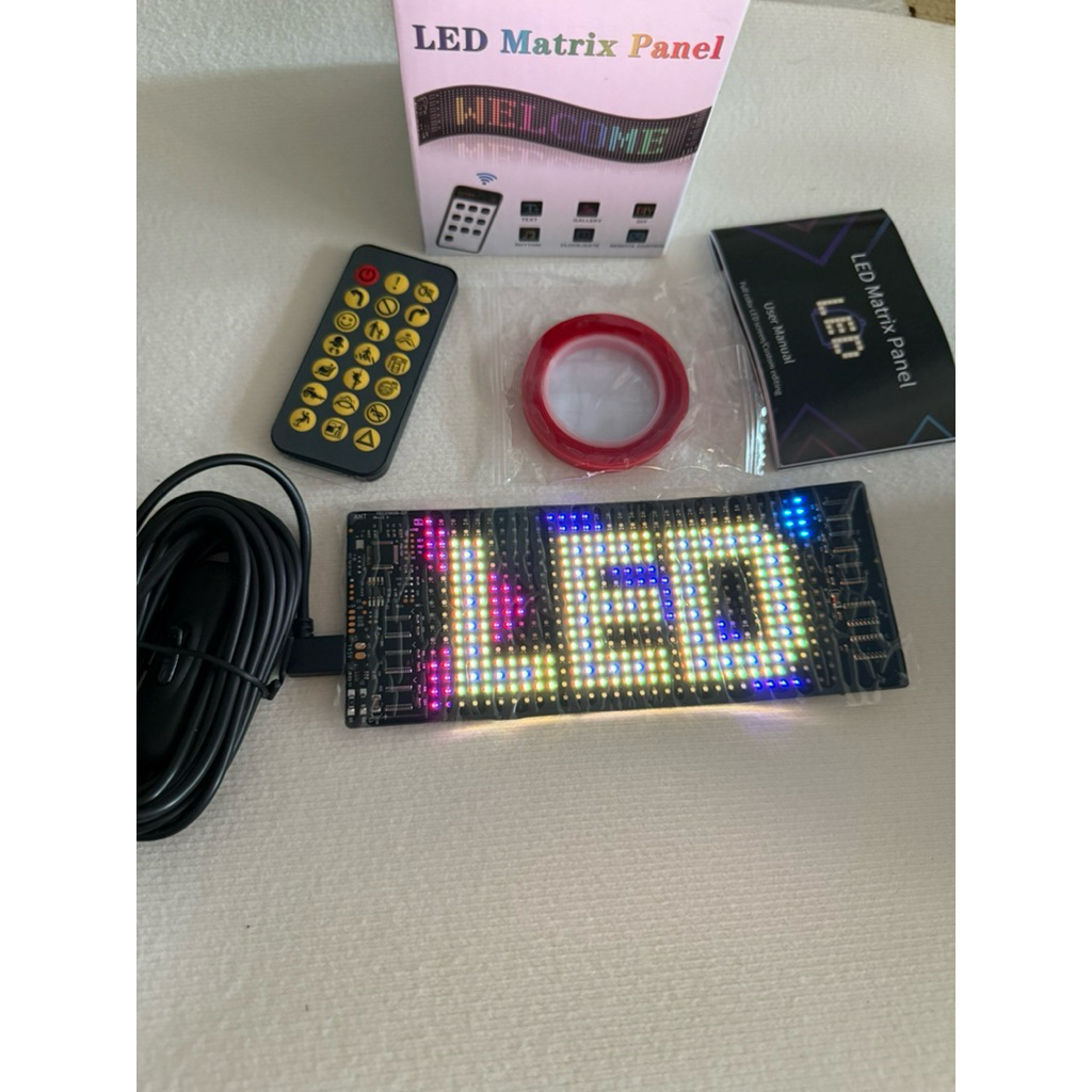 Bảng led matrix -full hiệu ứng icon.Bảng led dẻo chống 💦