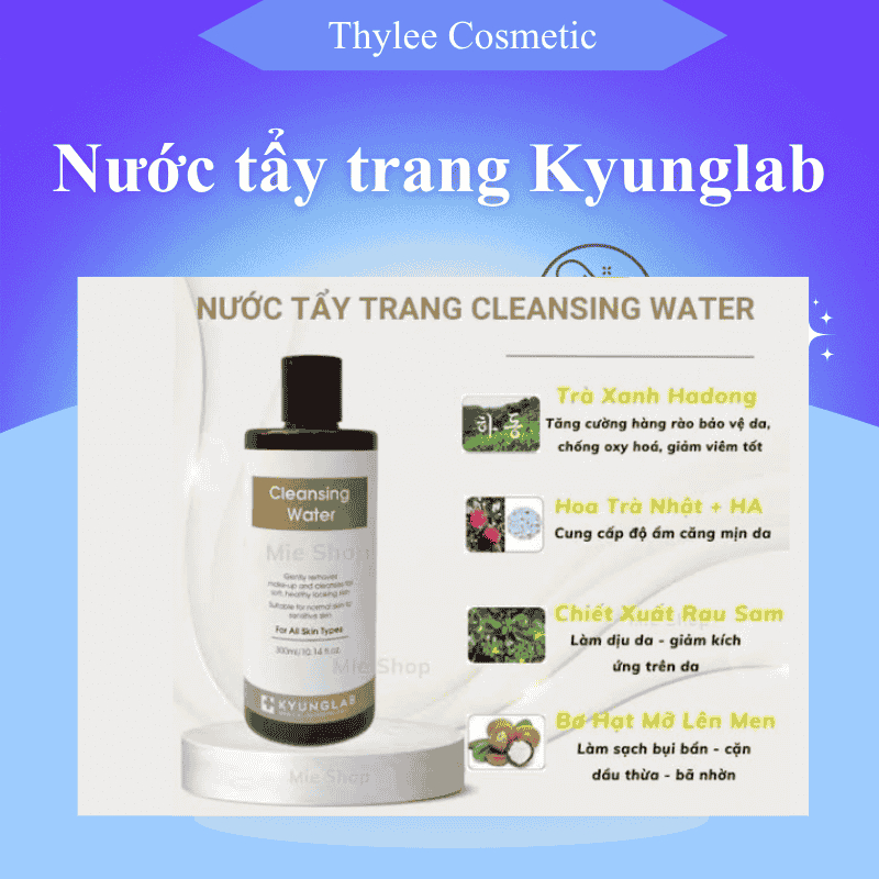 Nước Tẩy Trang Kyung Lab Cleansing Water Dịu Nhẹ Làm Sạch Sâu Dưỡng Ẩm 300ml