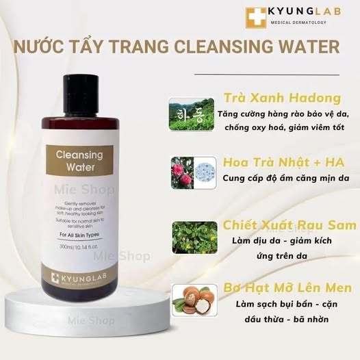 Nước Tẩy Trang Kyung Lab Cleansing Water Dịu Nhẹ Làm Sạch Sâu Dưỡng Ẩm 300ml