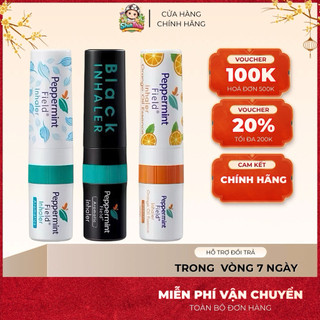 Ống Hít Thông Mũi 2 Đầu Peppermint Black Field Thái Lan