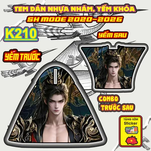 Bộ Tem Nhựa Nhám SH MODE 2020-2026 - Thiết Kế Tinh Tế, Tạo Điểm Nhấn Sang Trọng Cho Xe.